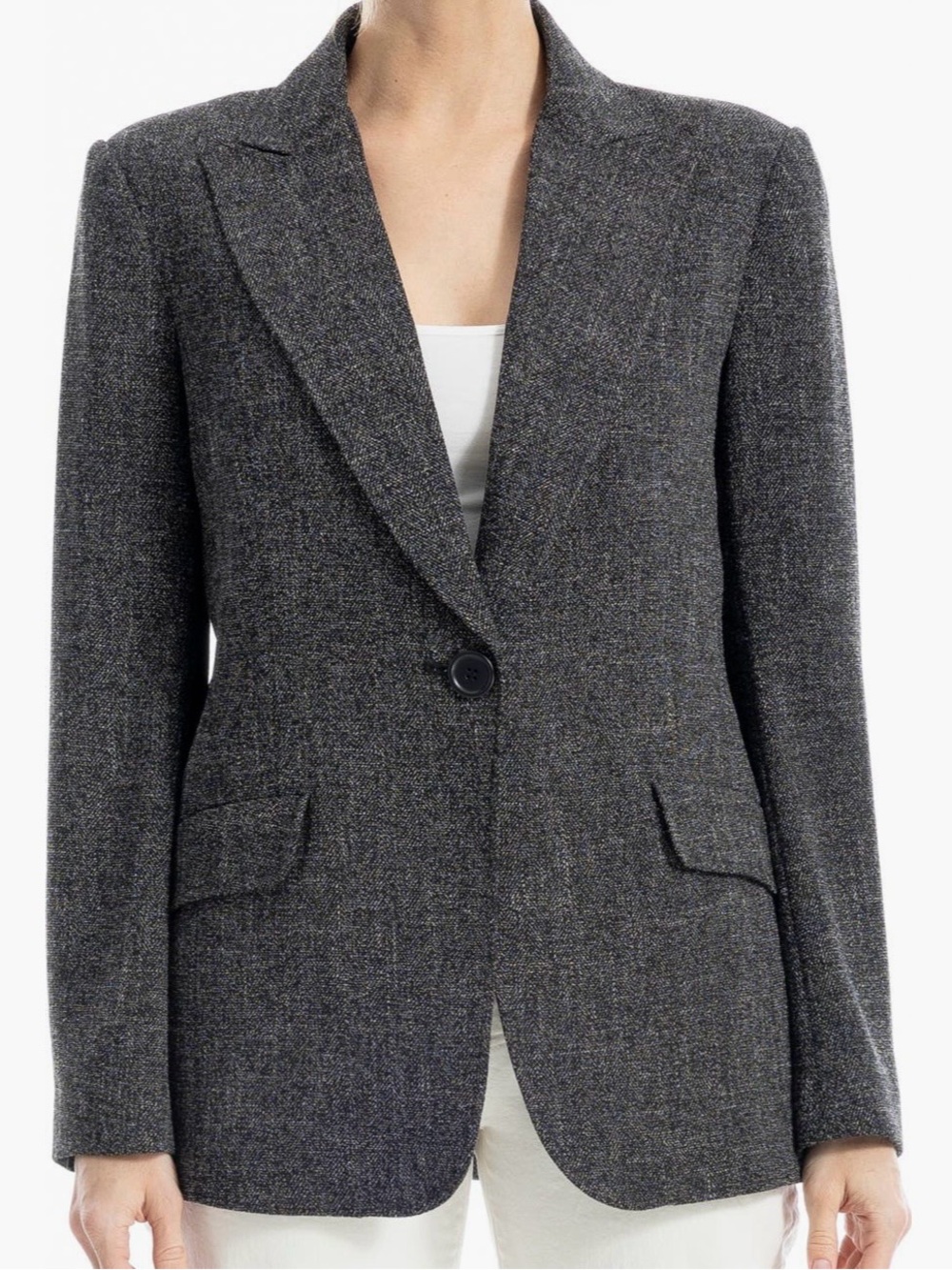 ❤️ Max Studio Single-Button Women's Blazer